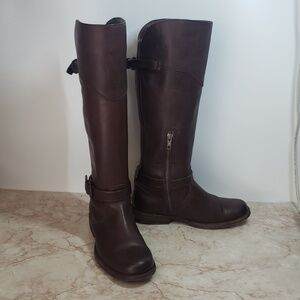 Frye 6 Phillip Chocolate Brown Soft Leather Riding Womens Boots Size 6